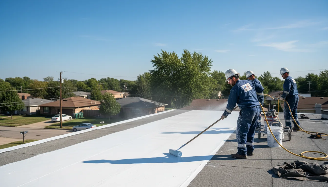 Commercial roof coating in Saxton, PA near me